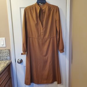 70's Vintage Silk Midi Dress in Small Balkan by George Georgiou